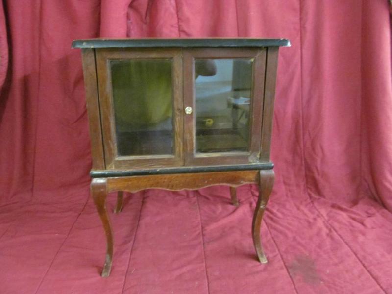 lot 50 image: Glass Door Table  19" w x...