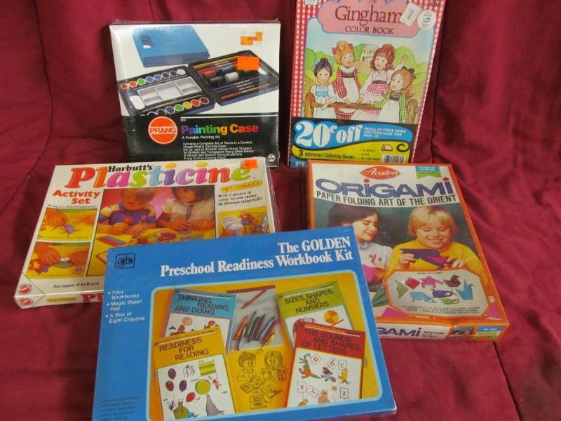 lot 55 image: Gingham Color Book Painting Case, P...
