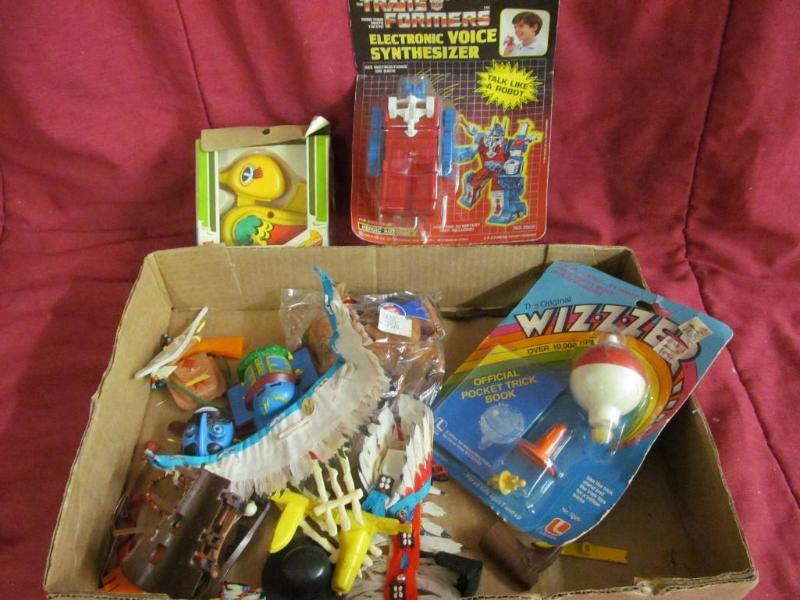 lot 72 image: Transformer, Cowboy and Indians toy...
