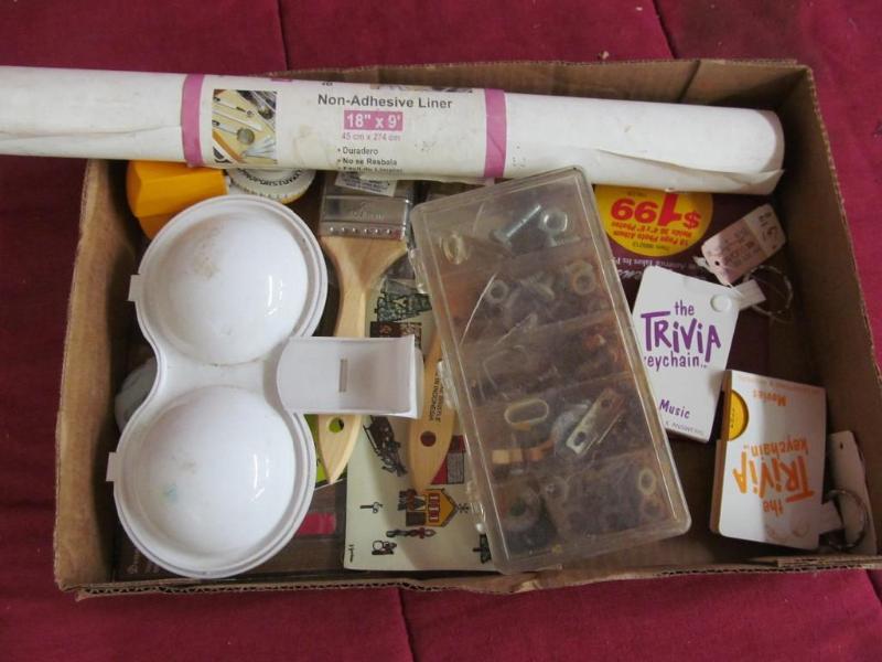 lot 84 image: Paint Brushes, Tape Strips, Small N...