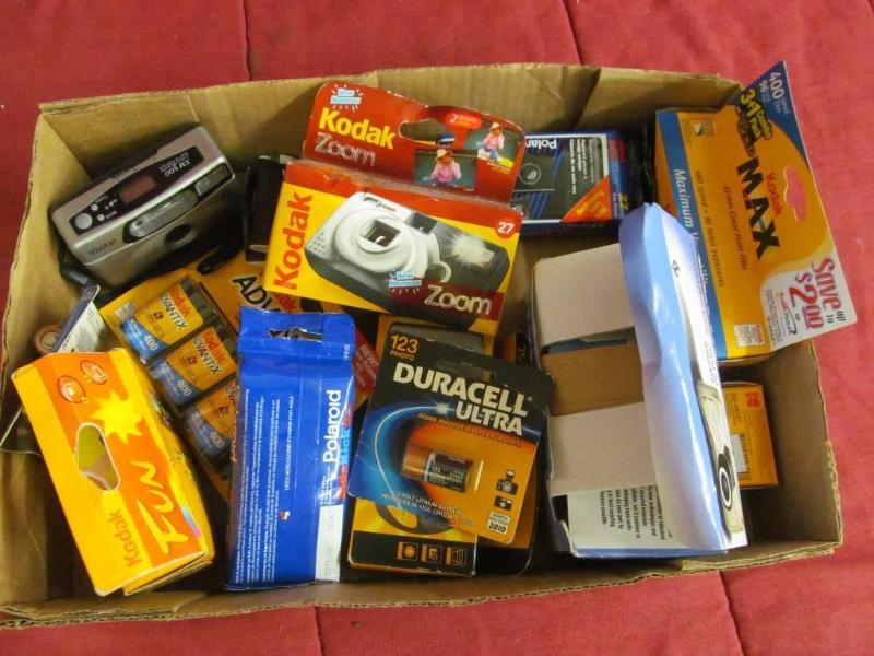 lot 85 image: Box with lots of New in Package Cam...