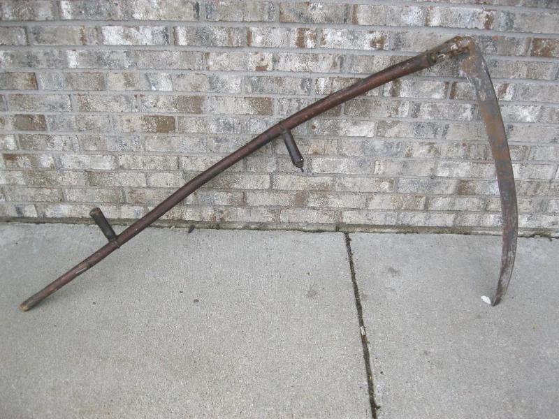 Antique Scythe About 5 Feet In Leng...