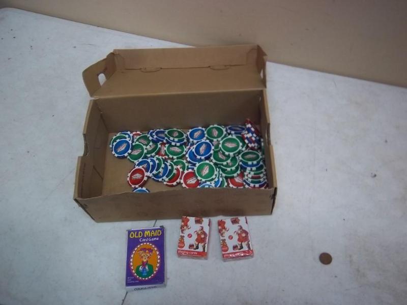 Lot Vegas Chips And Cards...