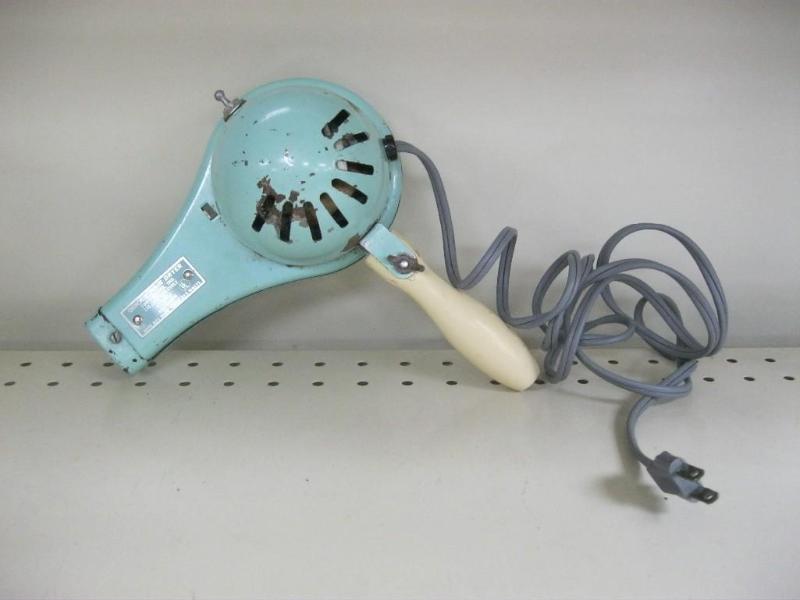 Vintage Quickie Hair Dryer Wood Han...