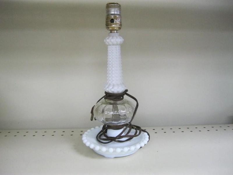 Small Vintage Glass Lamp...