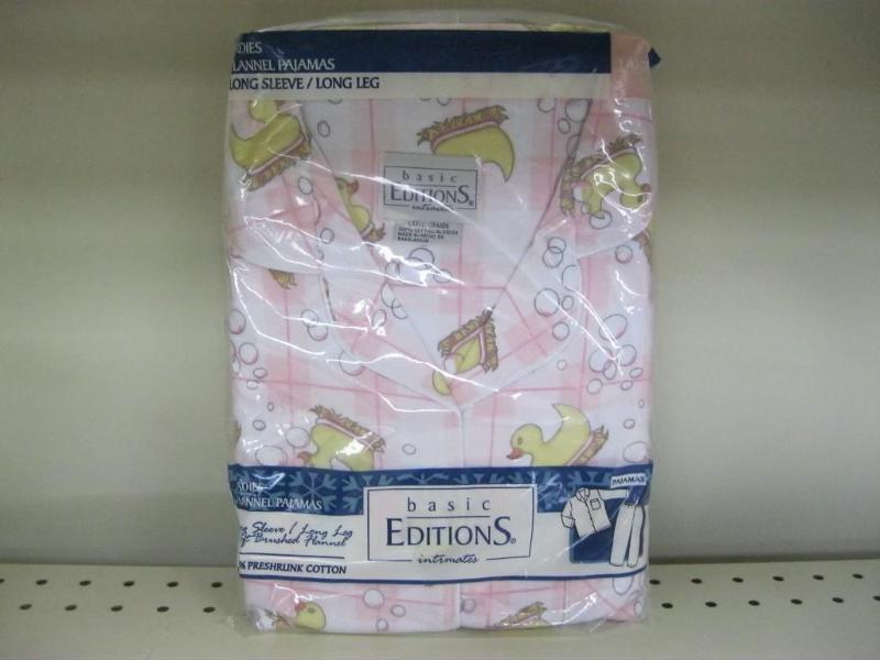 New Pair Flannel Pajamas Size Large...