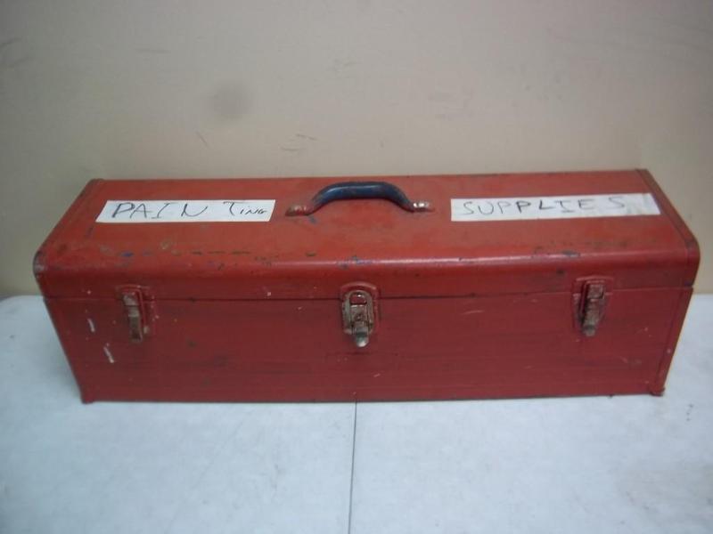 Large Painted Craftsman Tool Box Fu...