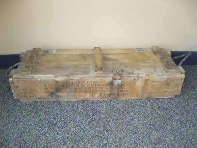 Vintage Howitzer Ammo Crate...
