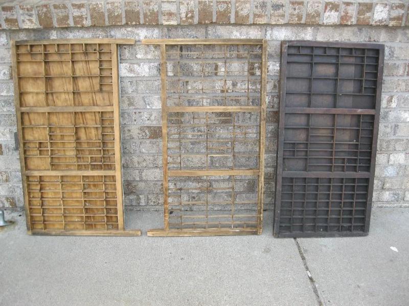 Lot Of Vintage Wood Racks...