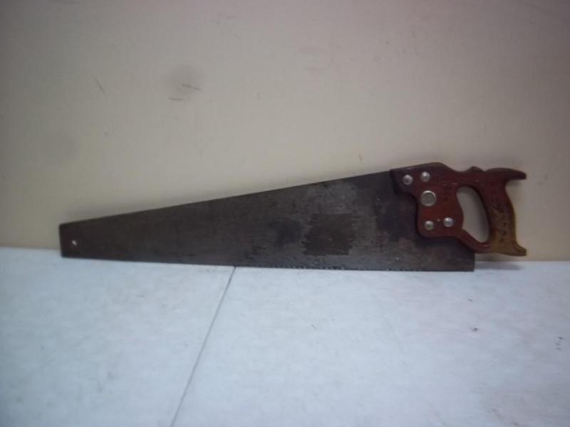 Vintage Wood Handle Saw - Warranted...