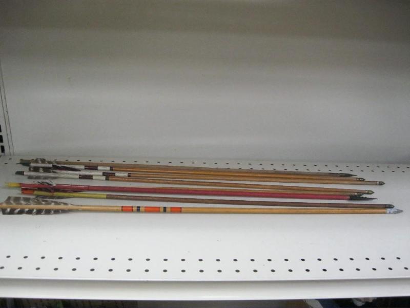Lot Of Vintage Wood Arrows&nbsp...
