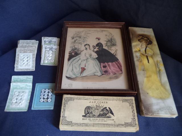 lot 50 image: 1800s Fashion Plate