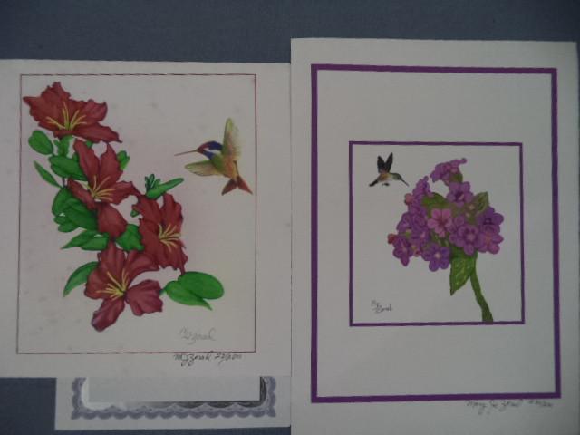 lot 82 image: Hummingbird Print