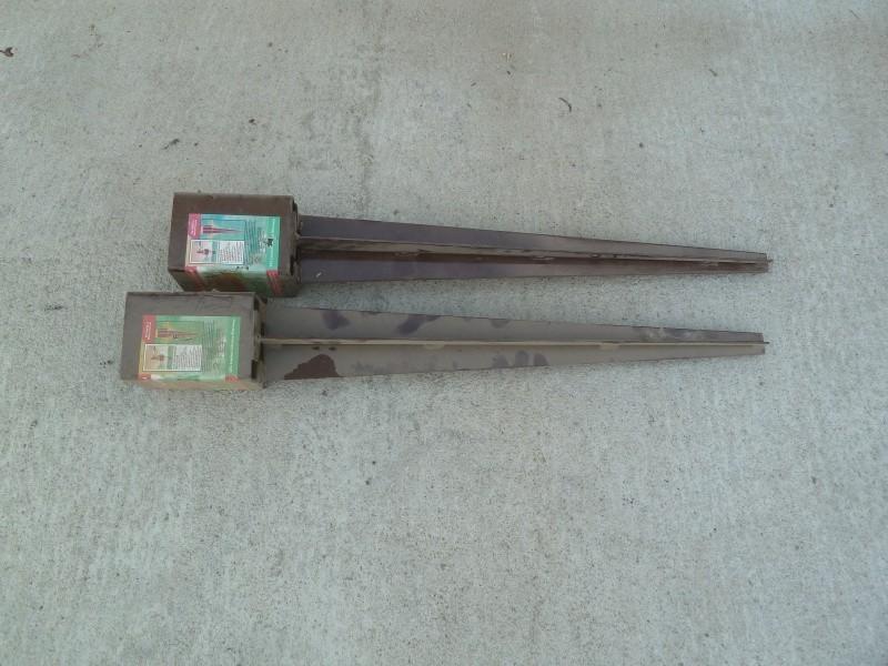 lot 40 image: Ground Master deck post anchors 4&...