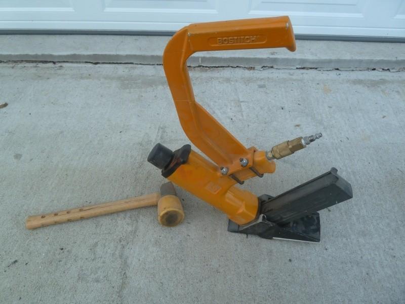 lot 45 image: Bostich&nbspPneumatic Floor Nailer...