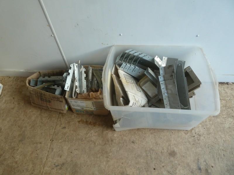 lot 59 image: Tote of Joist Hangers Assorted siz...