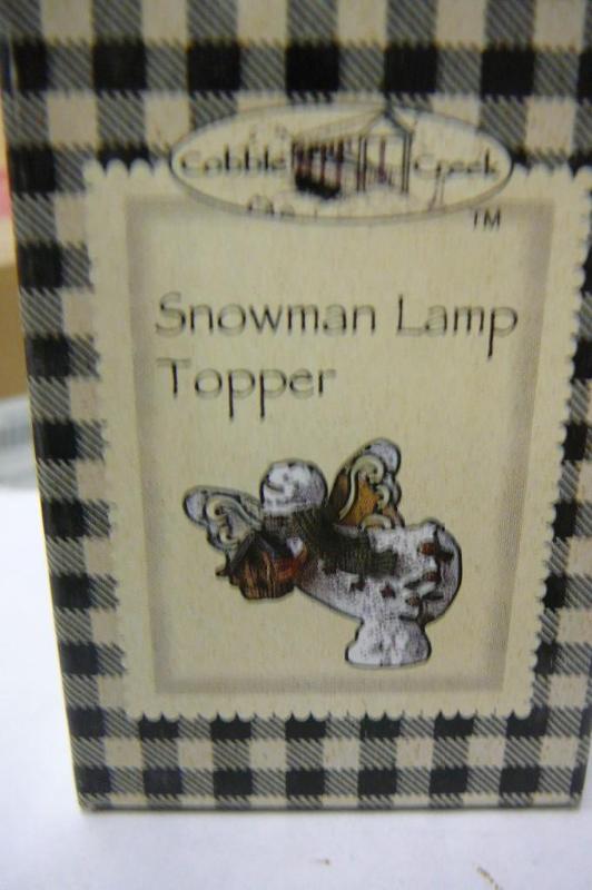 Snow man lamp toppers&nbsp Cobble ...