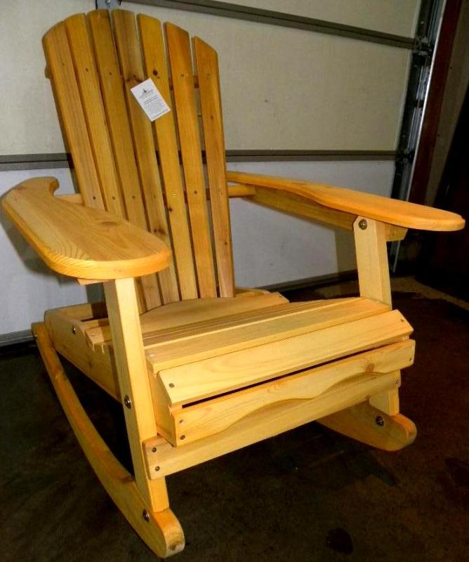 Adirondack Rocking Chair, hand-stai...