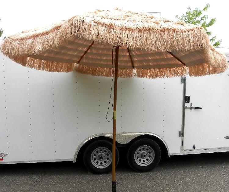 9 Thatched Tiki Umbrella, 1 12&qu...