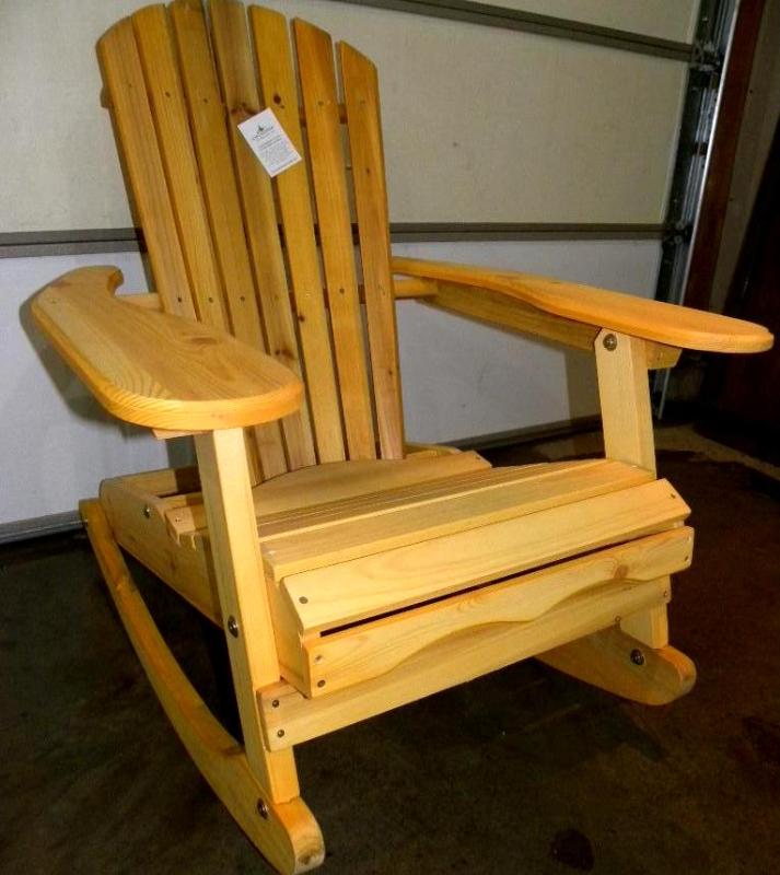 Adirondack Rocking Chair, hand-stai...