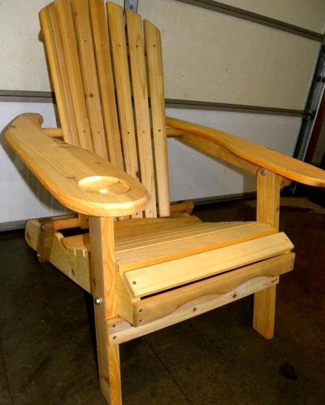 Adirondack Chair, hand-stained, slo...