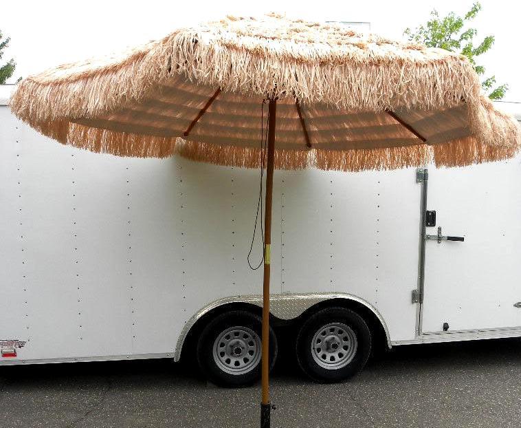 9 Thatched Tiki Umbrella, 1 12&qu...