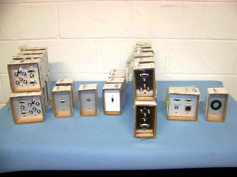 lot 30 image: Panel Crafters, Computer  PC  HDMI  VGA (and more) Wall Plates