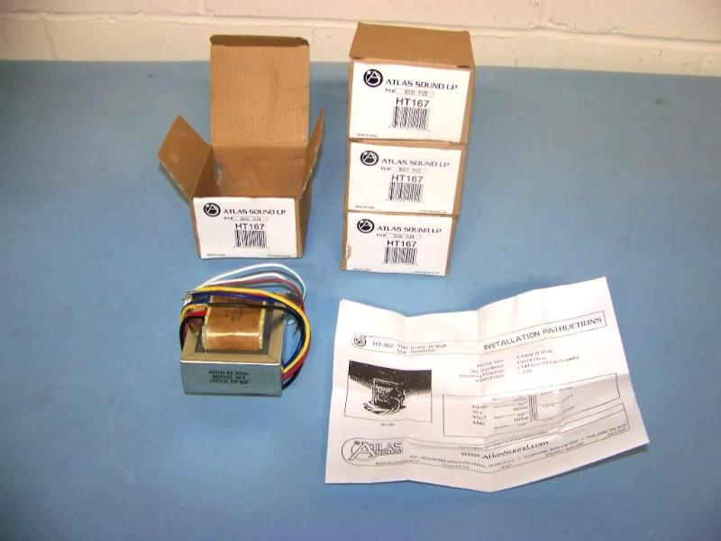 lot 31 image: (4) Atlas Sound, 16-Watt Line Transformers