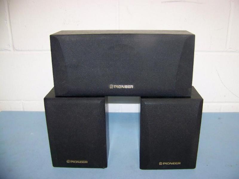 lot 60 image: Pioneer, Front and Center Speakers