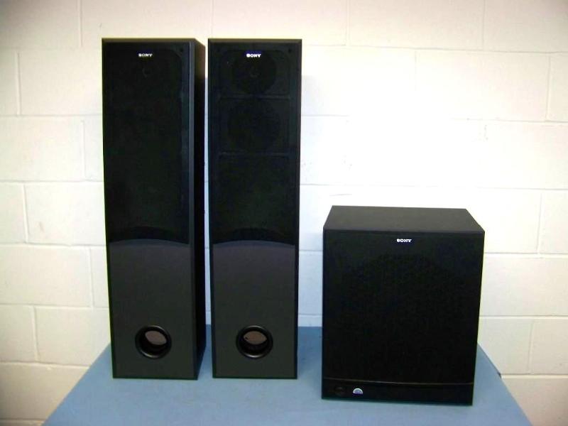 lot 61 image: Sony, Tower Speakers and Subwoofer