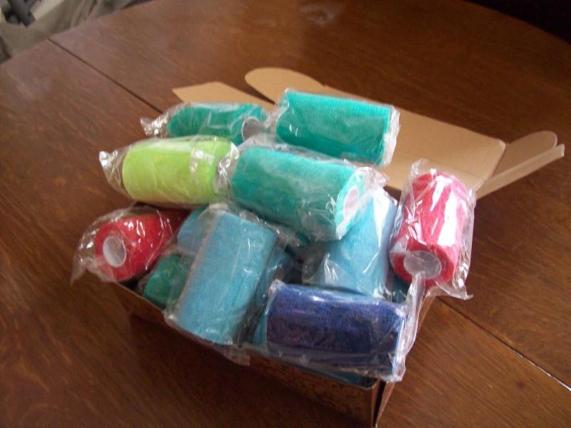 assorted colors of vet wrap item 34...
