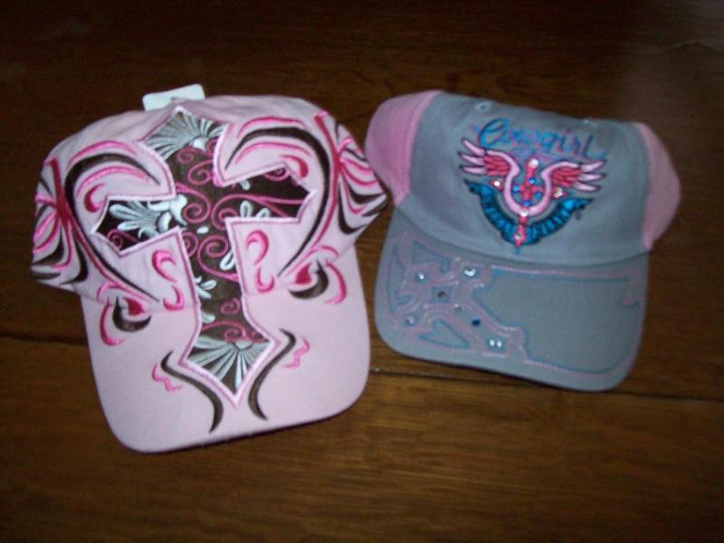 Womens baseball hats -(2) item 37 ...