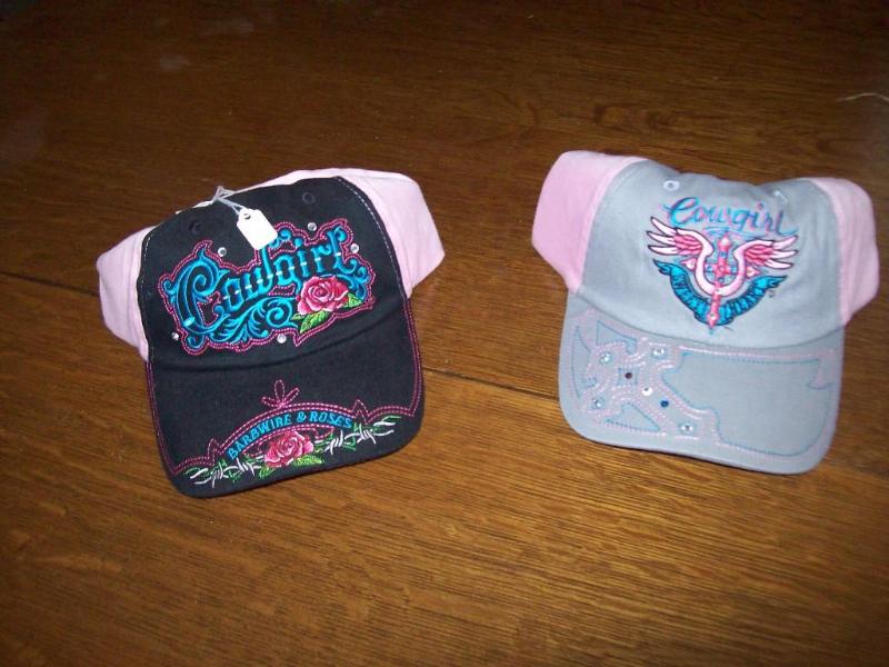 Womens Baseball hats -(2) item 38...