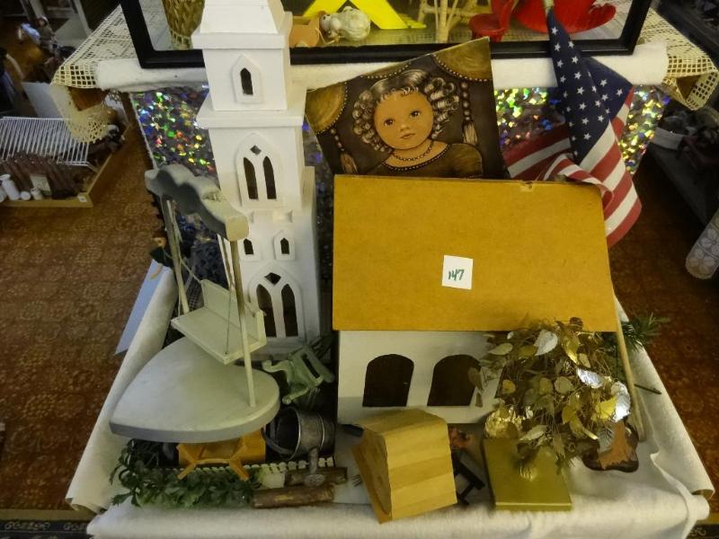 Misc. Items Wood Chapels, Chairs a...