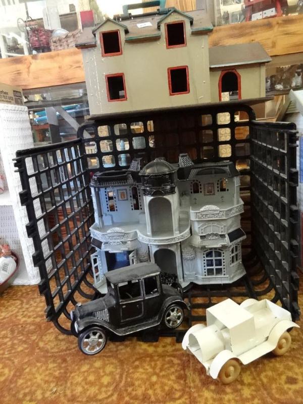 Plastic Doll Houses and 2-Antique C...