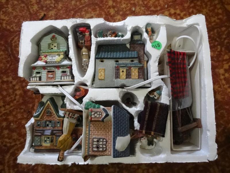 Misc. Village Buildings Lighted-Unt...