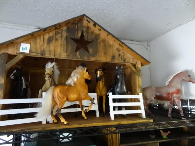 Horse Barn and Horses...
