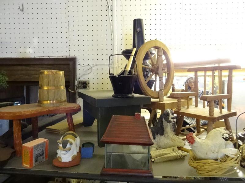Metal Pot Belly Stove, Wood Swing, ...