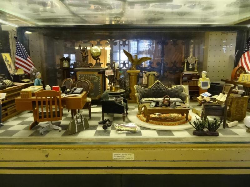 Blass Box Display of Bank Scene...
