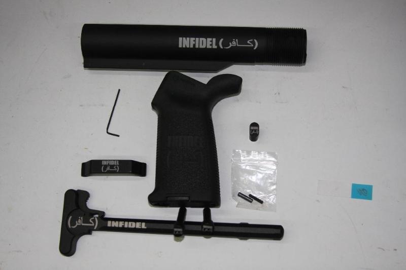 lot 40 image: Infidel. Black laser etched AR acce...
