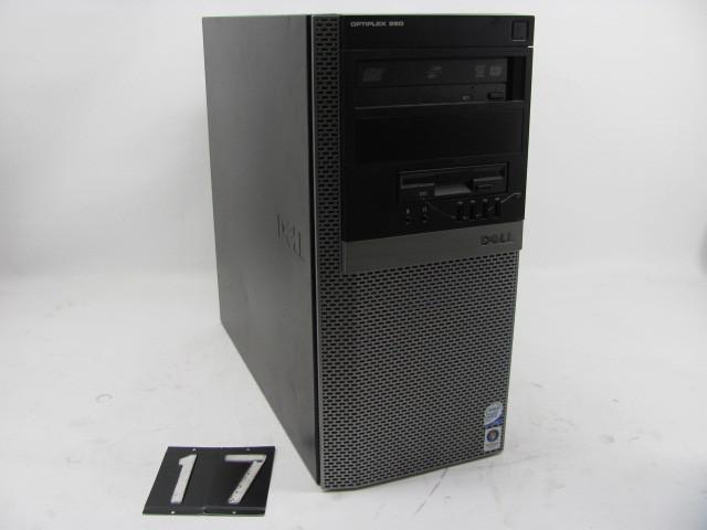 lot 17 image: Dell optiplex 960 desktop computer....