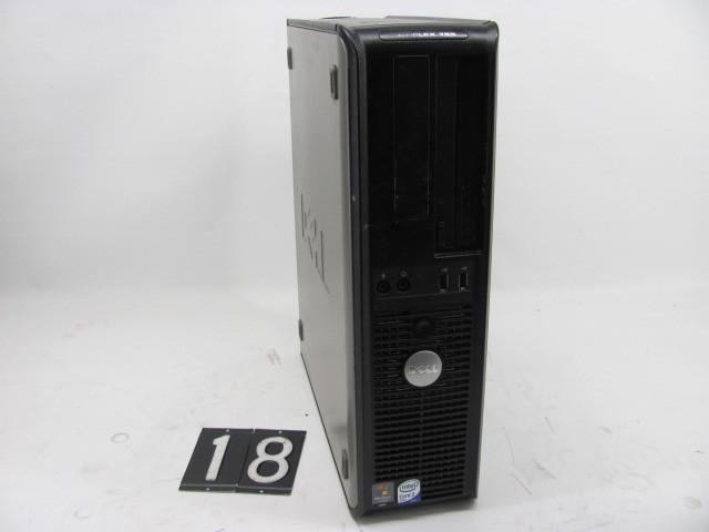 lot 18 image: Dell optiplex 755 desktop computer....