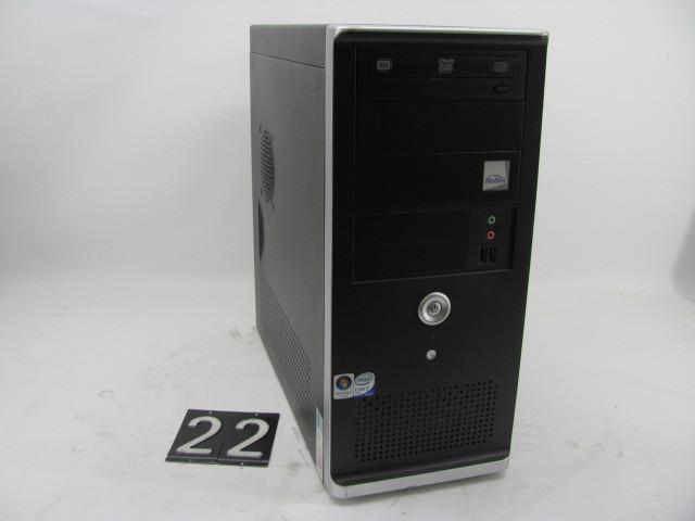 lot 22 image: Nobilis intel G33 desktop computer....