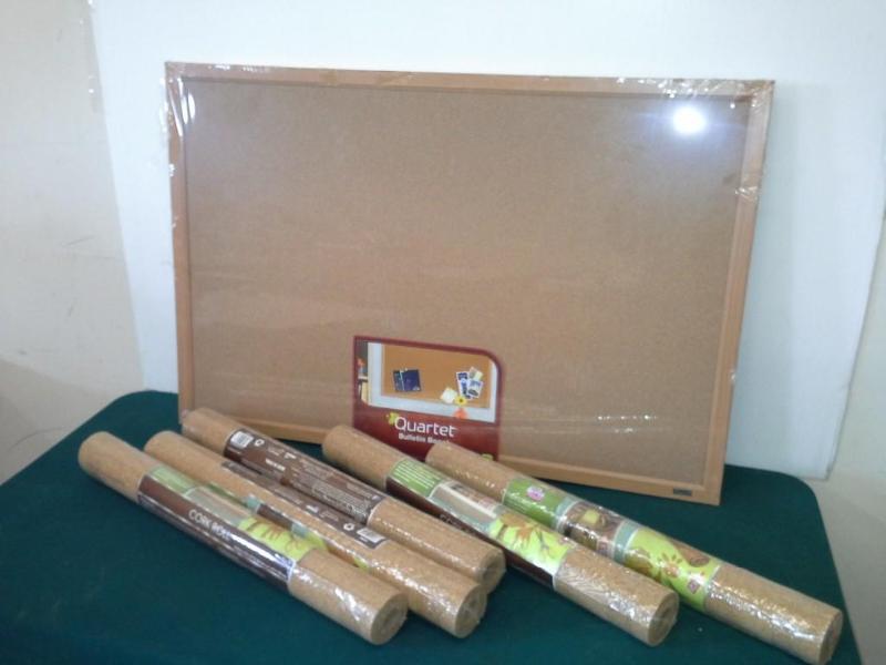 lot 112 image: Bulletin Board And Cork Rolls