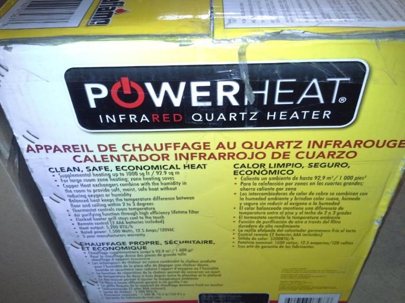 lot 149 image: Powerheat Infrared Heater