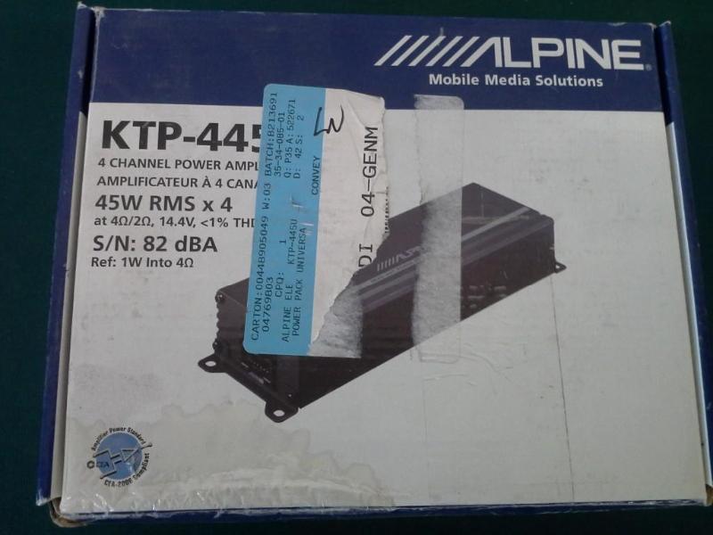 lot 204 image: Alpine Amplifier