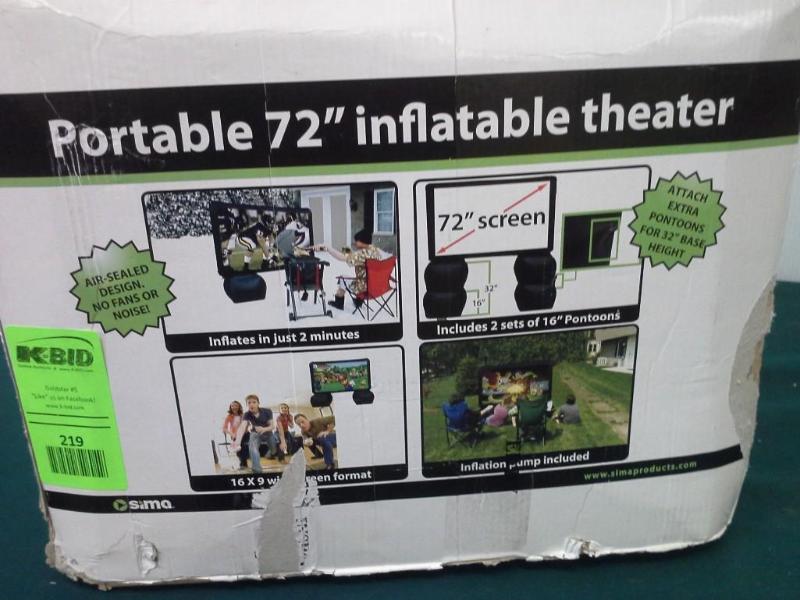 lot 219 image: Portable 72  Inflatable Theater