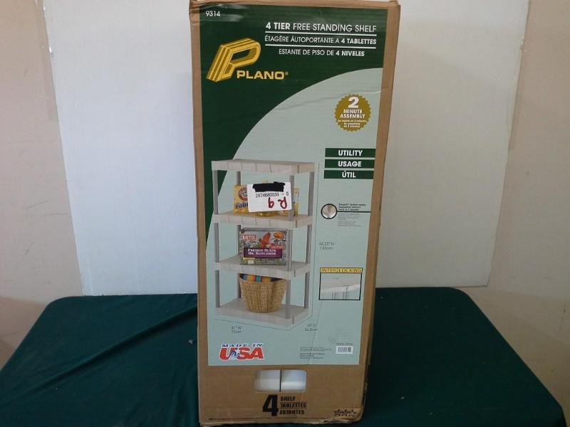lot 274 image: Plano 4 Tier Free Standing Shelf