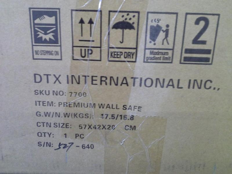 lot 290 image: Premium Wall Safe