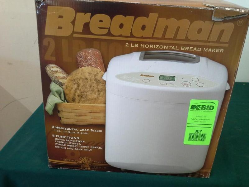 lot 307 image: Breadman Bread Maker